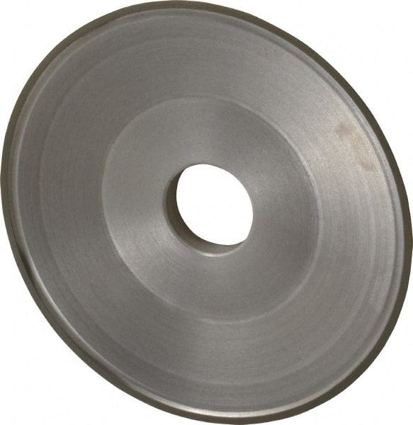 Made in USA - 6" Diam, 1-1/4" Hole Size, 3/4" Overall Thickness, 220 Grit, Type 15 Tool & Cutter Grinding Wheel - Very Fine Grade, Diamond - Exact Tooling