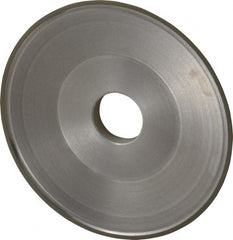 Made in USA - 6" Diam, 1-1/4" Hole Size, 3/4" Overall Thickness, 220 Grit, Type 15 Tool & Cutter Grinding Wheel - Very Fine Grade, Diamond - Exact Tooling
