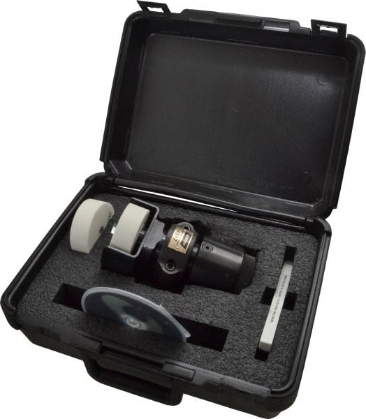 Norton - Truing Device - Includes (2) 3 x 1 x 1/2" Grinding Wheels - Exact Tooling