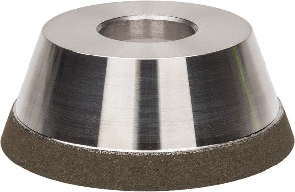Made in USA - 3-3/4" Diam, 1-1/4" Hole Size, 1-1/2" Overall Thickness, 150 Grit, Type 11 Tool & Cutter Grinding Wheel - Very Fine Grade, CBN - Exact Tooling