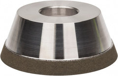 Made in USA - 3-3/4" Diam, 1-1/4" Hole Size, 1-1/2" Overall Thickness, 150 Grit, Type 11 Tool & Cutter Grinding Wheel - Very Fine Grade, CBN - Exact Tooling
