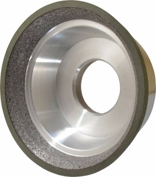 Made in USA - 3-3/4" Diam, 1-1/4" Hole Size, 1-1/2" Overall Thickness, 150 Grit, Type 11 Tool & Cutter Grinding Wheel - Very Fine Grade, CBN - Exact Tooling