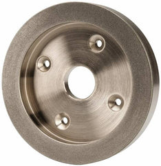 Made in USA - 6" Diam, 1-1/4" Hole Size, 1" Overall Thickness, 220 Grit, Tool & Cutter Grinding Wheel - Fine Grade, Diamond - Exact Tooling