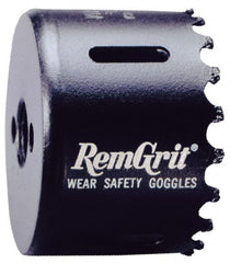 Disston - 3-3/8" Diam, 1-7/16" Cutting Depth, Hole Saw - Carbide Grit Saw, Gulleted Edge - Exact Tooling