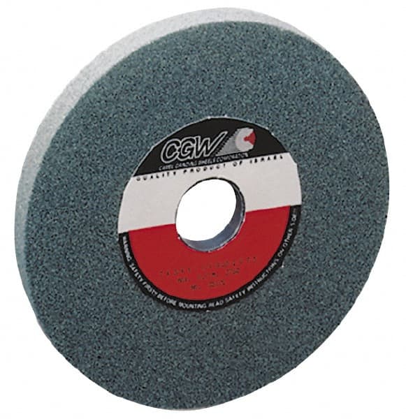 Camel Grinding Wheels - 60 Grit Silicon Carbide Bench & Pedestal Grinding Wheel - 6" Diam x 1" Hole x 3/4" Thick, 4456 Max RPM, I Hardness, Medium Grade , Vitrified Bond - Exact Tooling