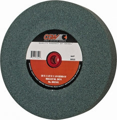 Camel Grinding Wheels - 60 Grit Silicon Carbide Bench & Pedestal Grinding Wheel - 10" Diam x 1-1/4" Hole x 1-1/2" Thick, 2483 Max RPM, I Hardness, Medium Grade , Vitrified Bond - Exact Tooling