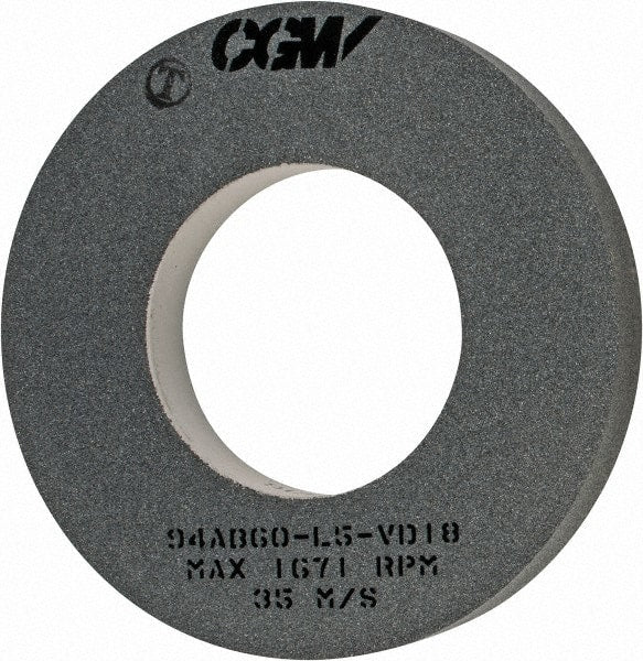 Camel Grinding Wheels - 16" Diam x 8" Hole x 2" Wide Centerless & Cylindrical Grinding Wheel - 60 Grit, Aluminum Oxide, Type 1, Medium Grade, Vitrified Bond, No Recess - Exact Tooling