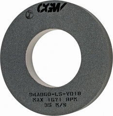Camel Grinding Wheels - 16" Diam x 8" Hole x 2" Wide Centerless & Cylindrical Grinding Wheel - 60 Grit, Aluminum Oxide, Type 1, Medium Grade, Vitrified Bond, No Recess - Exact Tooling