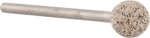 Cratex - 3/8" Head Diam, B122, Ball End, Mounted Point - Very Coarse Grade, 36 Grit - Exact Tooling