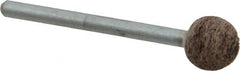 Cratex - 3/8" Head Diam, B122, Ball End, Mounted Point - Very Coarse Grade, 36 Grit - Exact Tooling