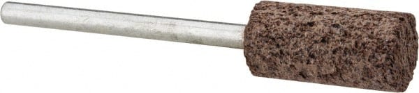 Cratex - 3/8" Head Diam x 3/4" Thickness, W177, Cylinder End, Aluminum Oxide Mounted Point - Very Coarse Grade, 36 Grit, 17,620 RPM - Exact Tooling