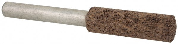 Cratex - 3/8" Head Diam x 1-1/4" Thickness, W179, Cylinder End, Aluminum Oxide Mounted Point - Very Coarse Grade, 36 Grit, 25,720 RPM - Exact Tooling