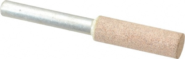 Cratex - 3/8" Head Diam x 1-1/4" Thickness, W179, Cylinder End, Aluminum Oxide Mounted Point - Medium Grade, 80 Grit, 25,720 RPM - Exact Tooling