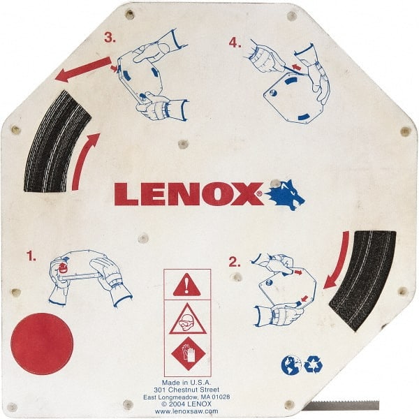 Lenox - 4 TPI, 15' Long x 1/2" Wide x 0.025" Thick, Welded Band Saw Blade - Carbon Steel, Toothed Edge - Exact Tooling