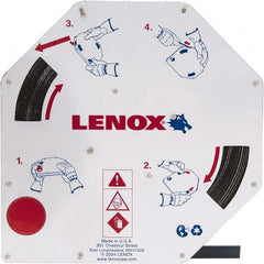 Lenox - 3/8" x 100' x 0.025" Carbon Steel Band Saw Blade Coil Stock - 14 TPI, Toothed Edge, Straight Form, Raker Set, Flexible Back, Constant Pitch, Contour Cutting - Exact Tooling