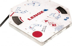Lenox - 1/2" x 100' x 0.025" Carbon Steel Band Saw Blade Coil Stock - 10 TPI, Toothed Edge, Straight Form, Raker Set, Flexible Back, Constant Pitch, Contour Cutting - Exact Tooling