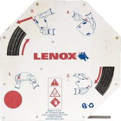 Lenox - 1/4" x 100' x 0.025" Carbon Steel Band Saw Blade Coil Stock - 6 TPI, Toothed Edge, Hook Form, Raker Set, Flexible Back, Constant Pitch, Contour Cutting - Exact Tooling