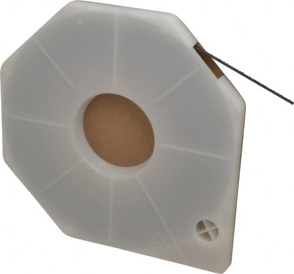 Lenox - 1/4" x 100' x 0.025" Carbon Steel Band Saw Blade Coil Stock - 10 TPI, Toothed Edge, Straight Form, Raker Set, Hard Back, Constant Pitch, Contour Cutting - Exact Tooling