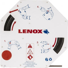 Lenox - 1/4" x 100' x 0.025" Carbon Steel Band Saw Blade Coil Stock - 14 TPI, Toothed Edge, Straight Form, Raker Set, Hard Back, Constant Pitch, Contour Cutting - Exact Tooling