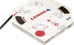 Lenox - 1/2" x 100' x 0.025" Carbon Steel Band Saw Blade Coil Stock - 14 TPI, Toothed Edge, Straight Form, Raker Set, Hard Back, Constant Pitch, Contour Cutting - Exact Tooling