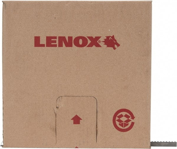 Lenox - 1/2" x 100' x 0.035" Bi-Metal Band Saw Blade Coil Stock - 4 TPI, Toothed Edge, Hook Form, Lenox Set Set, Flexible Back, Constant Pitch, Contour Cutting - Exact Tooling