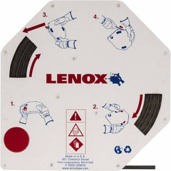 Lenox - 1/4" x 100' x 0.025" Bi-Metal Band Saw Blade Coil Stock - 14 to 18 TPI, Toothed Edge, Wavy Set, Flexible Back, Variable Pitch, Contour Cutting - Exact Tooling