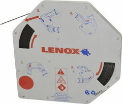 Lenox - 3/8" x 100' x 0.025" Bi-Metal Band Saw Blade Coil Stock - 10 to 14 TPI, Toothed Edge, Modified Raker Set, Flexible Back, Variable Pitch, Contour Cutting - Exact Tooling