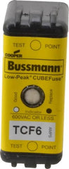 Cooper Bussmann - 300 VDC, 600 VAC, 6 Amp, Time Delay General Purpose Fuse - Plug-in Mount, 2-7/64" OAL, 100 at DC, 200 (CSA RMS), 300 (UL RMS) kA Rating - Exact Tooling