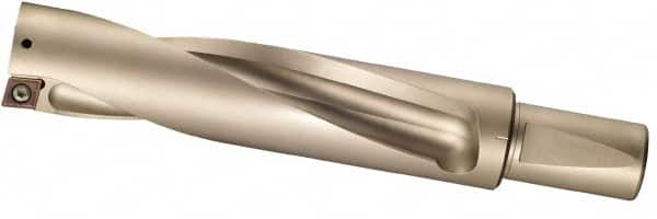 Sumitomo - 252mm Max Drill Depth, 4xD, 61mm Diam, Indexable Insert Drill - 2 Inserts, 40mm Shank Diam, Whistle Notch Shank - Exact Tooling