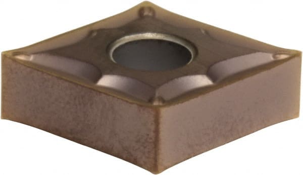 Sumitomo - CNMG431 ESU Grade AC530U Carbide Turning Insert - TiAlN/AlCrN Finish, 80° Diamond, 1/2" Inscr Circle, 3/16" Thick, 1/64" Corner Radius - Exact Tooling