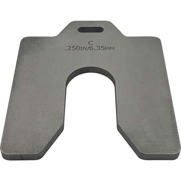 Maudlin Products - Metal Shim Stock Type: Slotted Shim Material: Stainless Steel - Exact Tooling