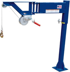 Vestil - 400 Lb Load Capacity, Steel Jib Crane - 3' 13/16" Span - Exact Tooling