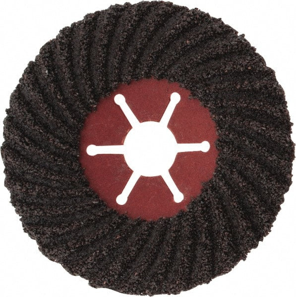 Value Collection - 4-1/2" Diam 7/8" Hole 24 Grit Fiber Disc - Very Coarse Grade, Aluminum Oxide, 12,000 Max RPM - Exact Tooling