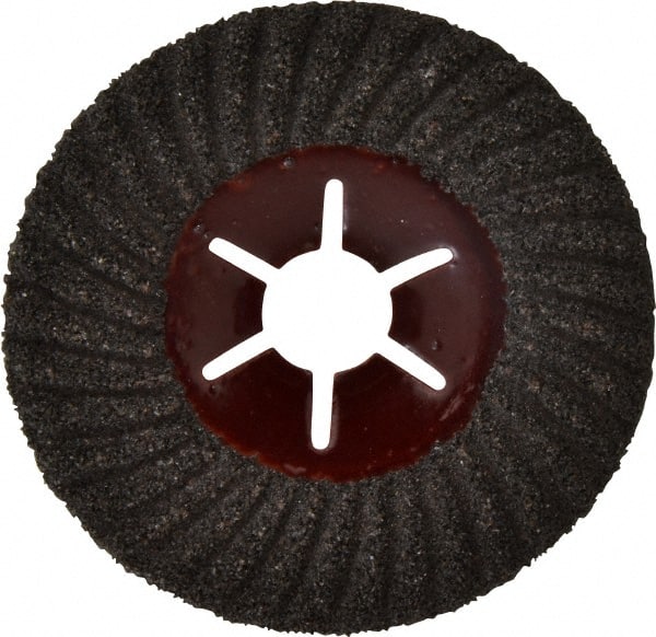 Value Collection - 4-1/2" Diam 7/8" Hole 36 Grit Fiber Disc - Very Coarse Grade, Silicon Carbide, 13,300 Max RPM - Exact Tooling