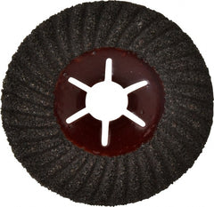 Value Collection - 4-1/2" Diam 7/8" Hole 36 Grit Fiber Disc - Very Coarse Grade, Silicon Carbide, 13,300 Max RPM - Exact Tooling
