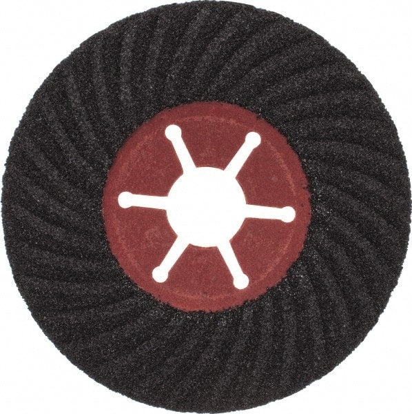 Value Collection - 4-1/2" Diam 7/8" Hole 50 Grit Fiber Disc - Coarse Grade, Silicon Carbide, 13,300 Max RPM - Exact Tooling