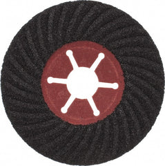 Value Collection - 4-1/2" Diam 7/8" Hole 50 Grit Fiber Disc - Coarse Grade, Silicon Carbide, 13,300 Max RPM - Exact Tooling