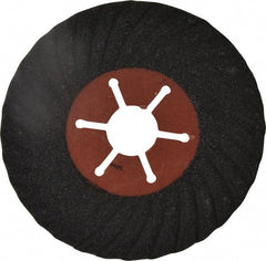 Value Collection - 4-1/2" Diam 7/8" Hole 80 Grit Fiber Disc - Medium Grade, Silicon Carbide, 13,300 Max RPM - Exact Tooling