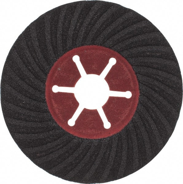 Value Collection - 4-1/2" Diam 7/8" Hole 120 Grit Fiber Disc - Fine Grade, Silicon Carbide, 13,300 Max RPM - Exact Tooling