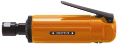 Dotco - 1/4" Collet, Straight Handle, Air Straight Die Grinder - 23,000 RPM, Front Exhaust, 38 CFM, 0.9 hp, 90 psi, 1/4" Inlet - Exact Tooling