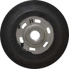 Made in USA - 4" Diam Disc Backing Ribbed Backing Pad - Hard Density, 13,500 RPM - Exact Tooling