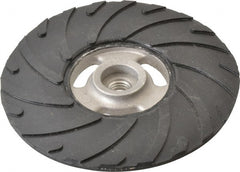 Made in USA - 6" Diam Disc Backing Ribbed Backing Pad - Medium Density, 8,600 RPM - Exact Tooling