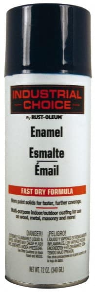 Rust-Oleum - Regal Blue, Enamel Spray Paint - 8 to 12 Sq Ft per Can, 12 oz Container - Exact Tooling