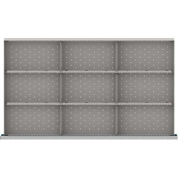 LISTA - 9-Compartment Drawer Divider Layout for 3.15" High Drawers - Exact Tooling