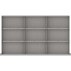 LISTA - 9-Compartment Drawer Divider Layout for 3.15" High Drawers - Exact Tooling