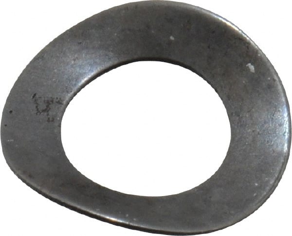 Gardner Spring - #10 Bolt, 0.2" ID, Grade 1074 Steel, Curved Disc Spring - 0.37" OD, 0.047" High, 0.009" Thick - Exact Tooling