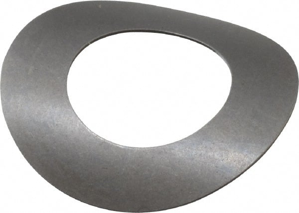 Gardner Spring - 3/8" Bolt, 0.395" ID, Grade 1074 Steel, Curved Disc Spring - 0.735" OD, 0.129" High, 0.011" Thick - Exact Tooling
