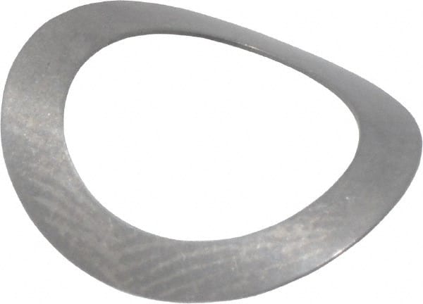 Gardner Spring - 5/16" Bolt, 0.331" ID, Grade 301 Stainless Steel, Curved Disc Spring - 0.49" OD, 0.077" High, 0.008" Thick - Exact Tooling