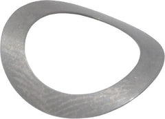 Gardner Spring - 5/16" Bolt, 0.331" ID, Grade 301 Stainless Steel, Curved Disc Spring - 0.49" OD, 0.077" High, 0.008" Thick - Exact Tooling