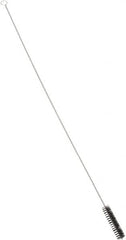 PRO-SOURCE - 4-1/2" Long x 1" Diam Nylon Bristle Brush - Single Spiral, 40-1/2" OAL, 0.014" Filament Diam, 0.187" Shank Diam - Exact Tooling